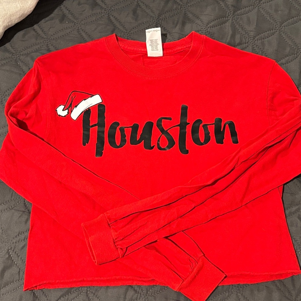 Red Houston Long Sleeve Shirt